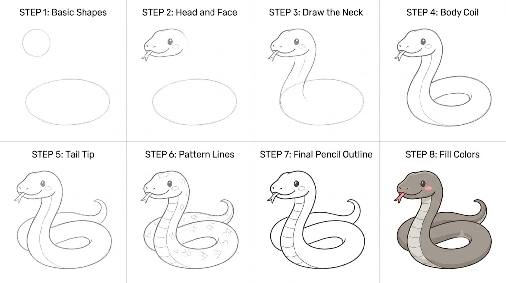 Cute black mamba